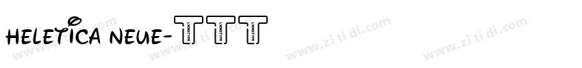 heletica neue字体转换